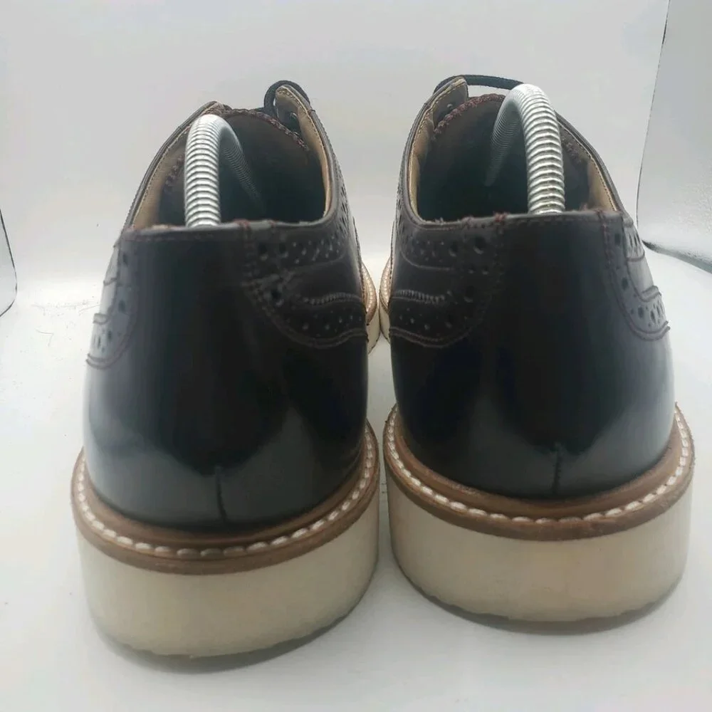 Men Ted Baker London Edling Wingtip Dress Up Shoes Leather Burgundy mens size 11 - Picture 5 of 7